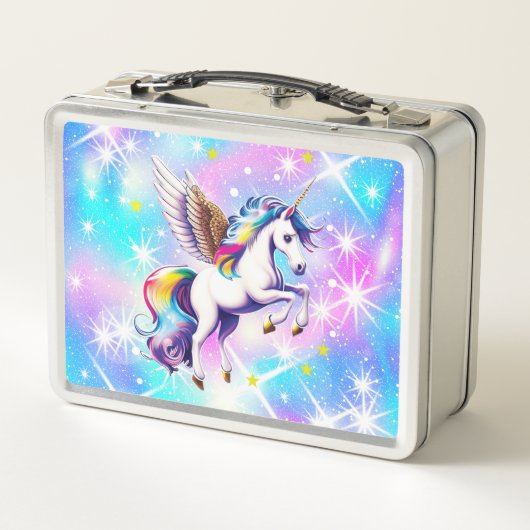 Unicorn Pink en Blue Iridescent Sparkle (Achterkant)