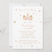 Unicorn Pinks 5X7 Uitnodiging (Voorkant)