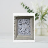 Unicorn Plaque Briefkaart (Staand voorkant)