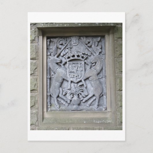 Unicorn Plaque Briefkaart (Voorkant)