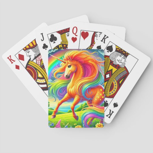 Unicorn Pokerkaarten (Achterkant)
