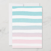 Unicorn Pool Party Anniversaire Invitation Pink Go (Dos)