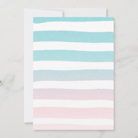 Unicorn Pool Party Anniversaire Invitation Pink Go (Dos)