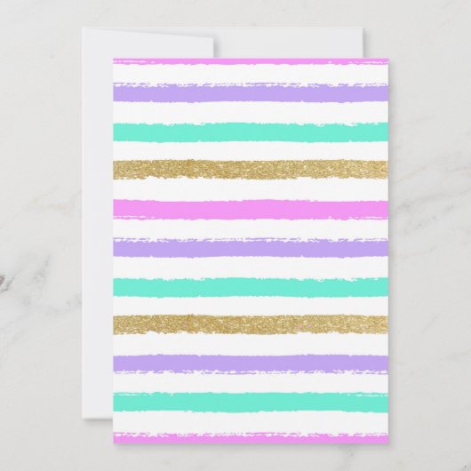 Unicorn Pool Party Kaart (Achterkant)