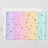 Unicorn Pool Party Photo Invitation Pink & Gold (Dos)