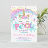 Unicorn Pool Pool Invitation Pool Anniversaire (Debout devant)