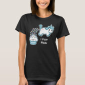 Unicorn Pooping over Cupcake T-shirt (Voorkant)