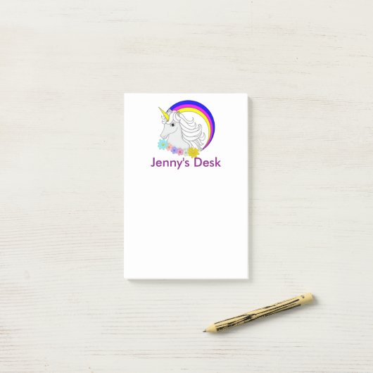 Unicorn Post-it® Notes (Op bureau)