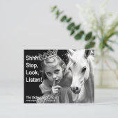 Unicorn Postcard Briefkaart (Staand voorkant)