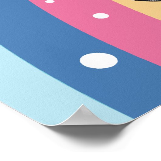 UNICORN POSTER BLEU (Coin)