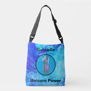 Unicorn Power Cute Waterverf Crossbody Bag Tas
