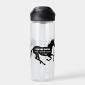 Unicorn Power Fake Wiskunde Formule Funny Waterfles (Achterkant)