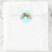 Unicorn Power Ronde Sticker (Tas)