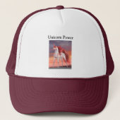 Unicorn Power Trucker Hat Trucker Pet (Voorkant)