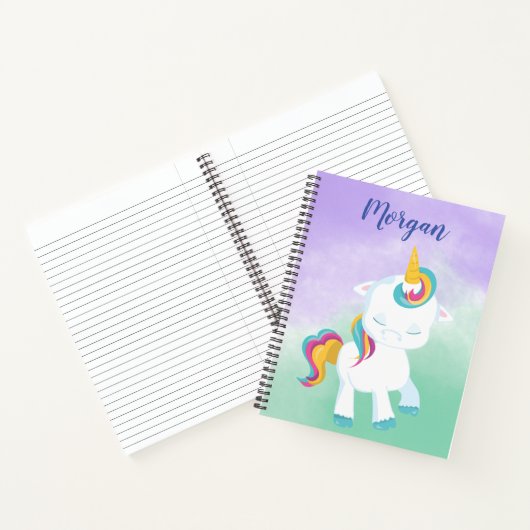 Unicorn Prancing Notitieboek (Binnen)