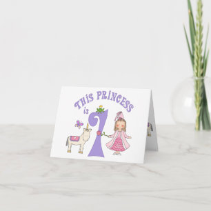 Unicorn Princess 1st Birthday Fill-in Invitation