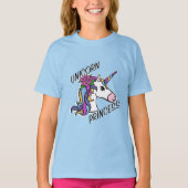 Unicorn Princess Design - Girls' Basic T-Shirt (Voorkant)