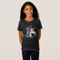 Unicorn Princess Design - Girls' Fine Jersey T-Shi