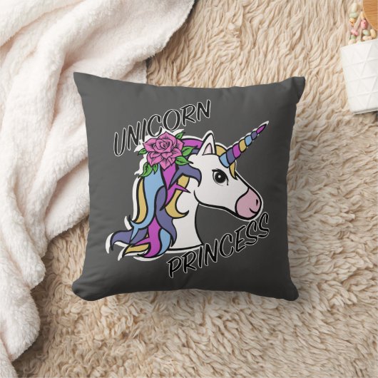 Unicorn Princess Design - Sierkussen 16 x 16 inch (Deken)