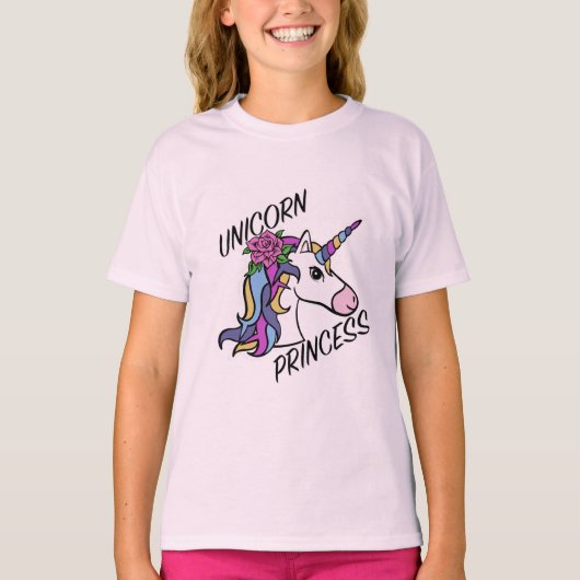 Unicorn Princess Design - T-shirt de base pour fil (Devant)
