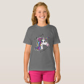 Unicorn Princess Design - T-shirt de base pour fil (Devant entier)