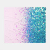 Unicorn Princess Glitter #4 Fleece Deken (Voorkant (Horizontaal))