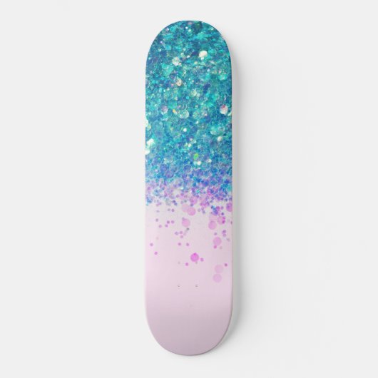 Unicorn Princess Glitter #4 Skateboard (Voorkant)