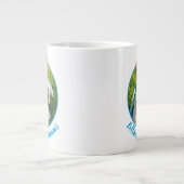 Unicorn Pug Extra Grote Beker (Voorkant)