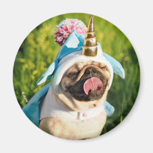 Unicorn Pug Magneet