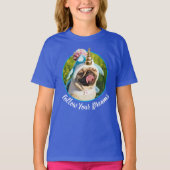 Unicorn Pug T-shirt (Voorkant)