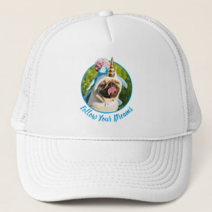 Unicorn Pug Trucker Pet