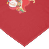 Unicorn Pulling Santa's Slaapse kerstcadeaus Tafelkleed (Gekanteld)