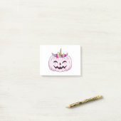 Unicorn Pumpkin Post-it® Notes (Op bureau)