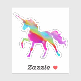 Unicorn Rainbow-afbeelding Sticker