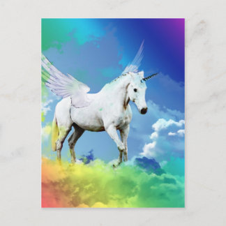 Unicorn Rainbow Briefkaart