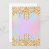 Unicorn Rainbow Bright Golden Driving Pastel Menu (Voorkant / Achterkant)