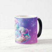 Unicorn Rainbow Castle Mug – Happy Thoughts Gift Magische Mok (Voorkant rechts)