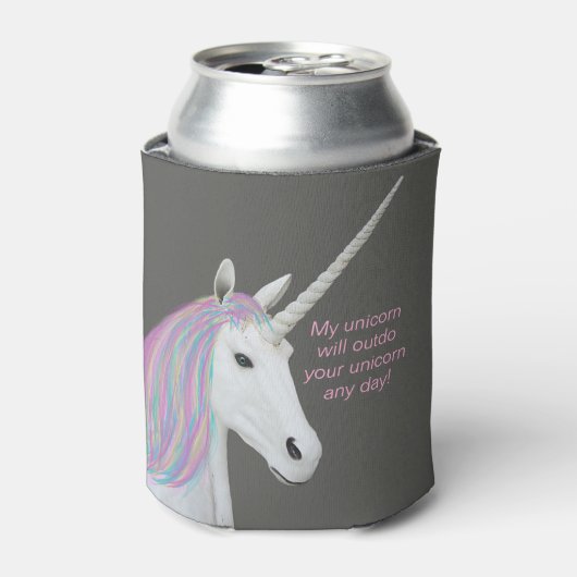 Unicorn Rainbow Custom Koelbox Blikjeskoeler (Blikje Voorkant)