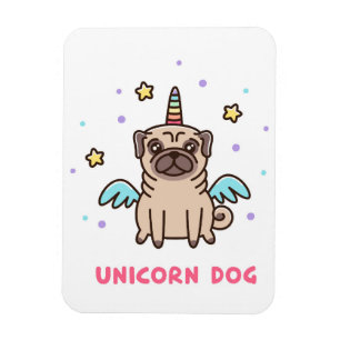 Unicorn Rainbow Dog Magneet