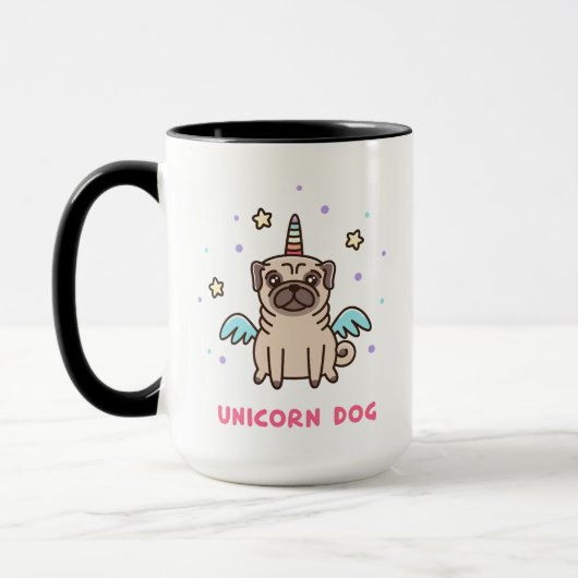 Unicorn Rainbow Dog Mok (Links)