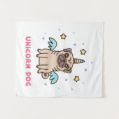 Unicorn Rainbow Dog Wandkleed (Voorkant (horizontaal))