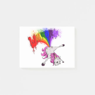 Unicorn rainbow fart post-it® notes