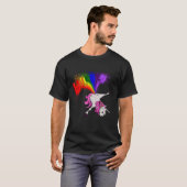 Unicorn rainbow fart t-shirt (Voorkant volledig)