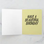 UNICORN RAINBOW FILLES CARTES DE SALUT D'ANNIVERSA (Intérieur)