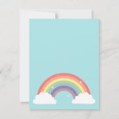 Unicorn Rainbow Girls Birthday Party Invitations (Dos)