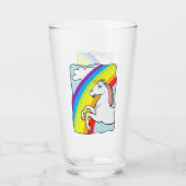 Unicorn Rainbow Glas (Achterkant)