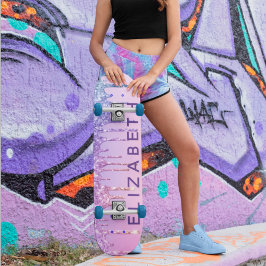 Unicorn Rainbow Glitter - Gepersonaliseerd Skateboard