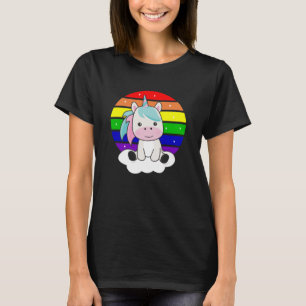 Unicorn Rainbow Glitter Kawaii Unicorns Colorful T-shirt