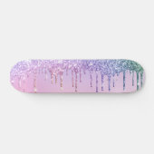Unicorn Rainbow Glitter Skateboard (Horizontaal)