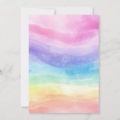 Unicorn Rainbow Magical Day Birthday Invitation (Dos)